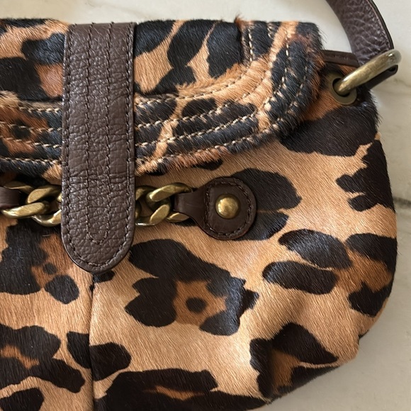 NWOT J Crew calf hair leopard bag - Picture 3 of 9